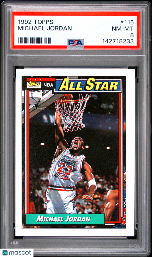 1992 Topps Michael Jordan #115 PSA 8
