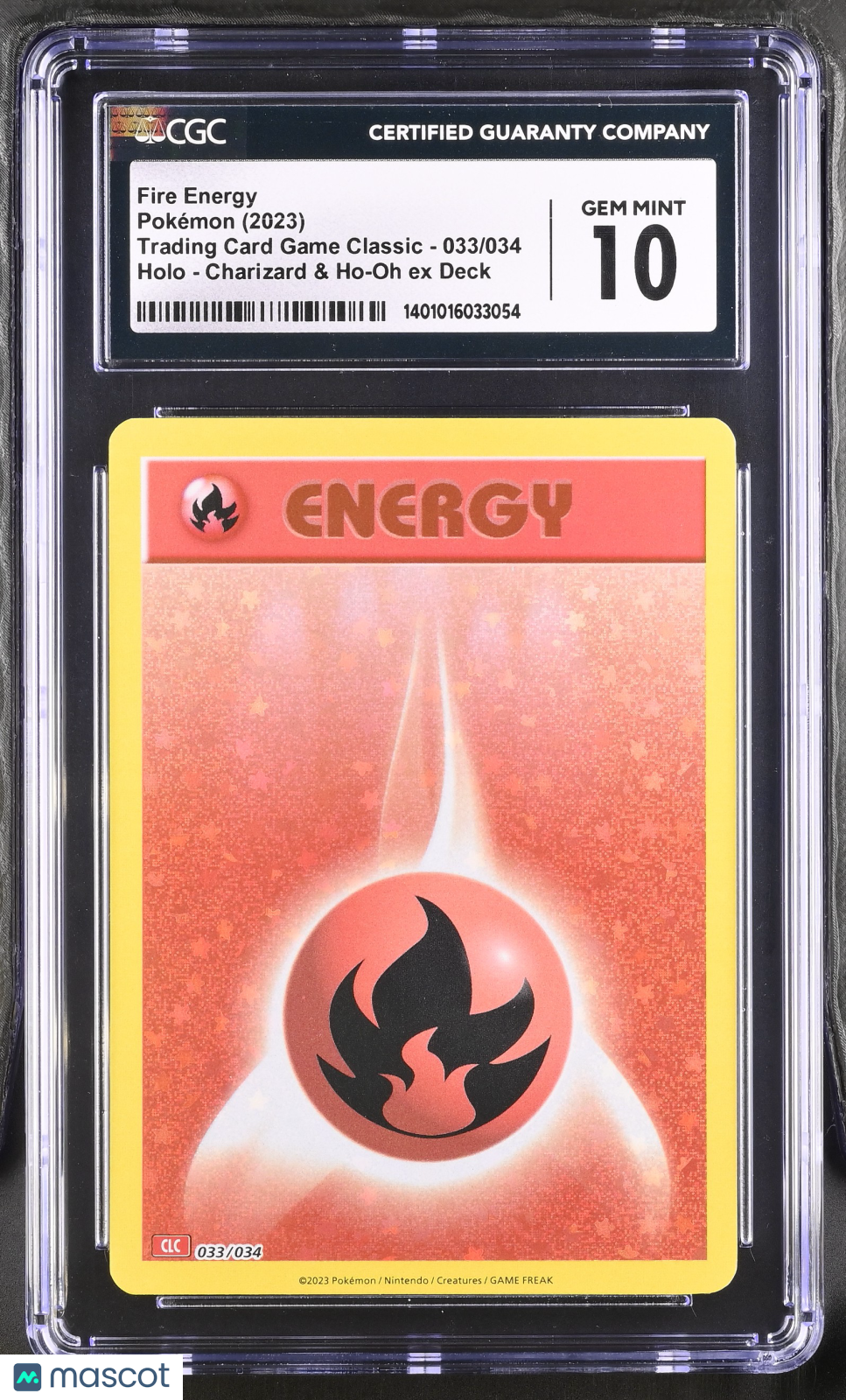 2023 Pokemon Trading Card Game Classic Fire Energy #033/034 033/034 CGC 10