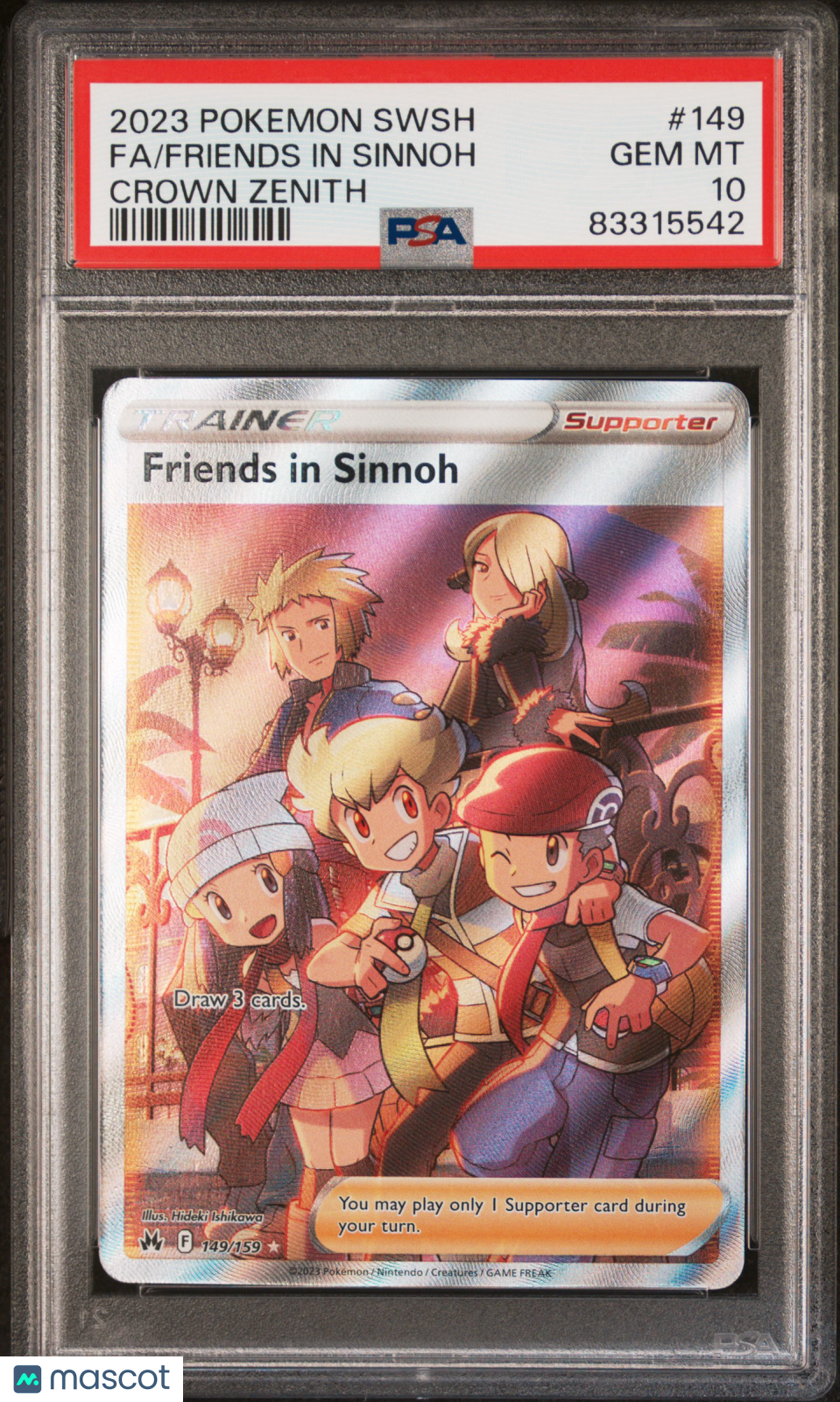 2023 Pokemon Sword And Shield Crown Zenith Friends In Sinnoh #149 Crown Zenith Fa PSA 10