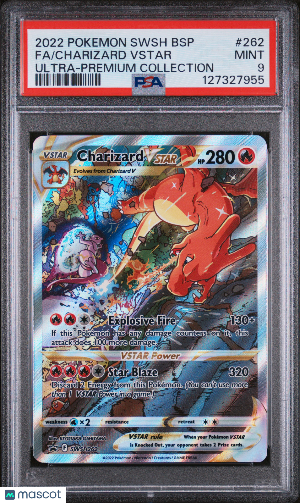 2022 Pokemon Swsh Black Star Promo Charizard VSTAR #262 Ultra-Premium Collection Fa PSA 9