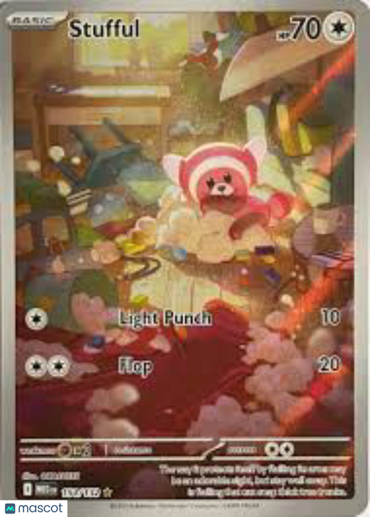 2025 Pokemon MEGA EVOLUTION Stufful #154 AGS 10