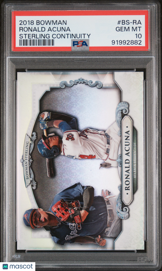 2018 Bowman Sterling Continuity Ronald Acuna #BS-RA PSA 10