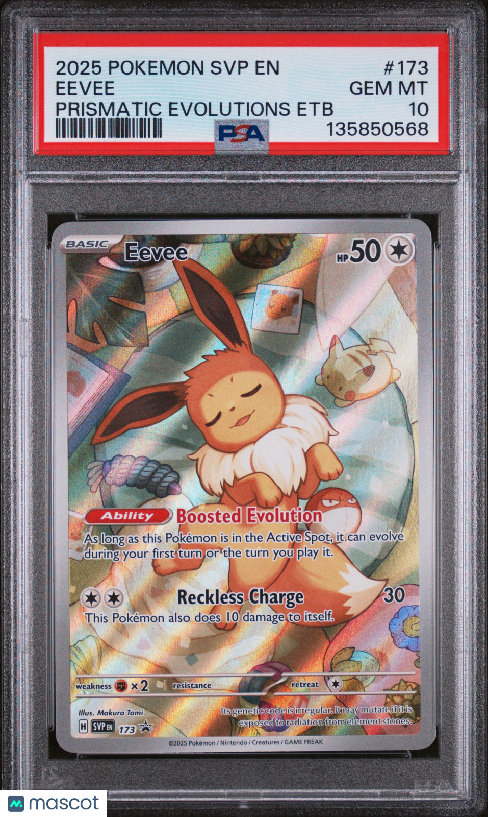 2025 Pokemon SVP EN-SV Black Star Promo Eevee #173 PSA 10