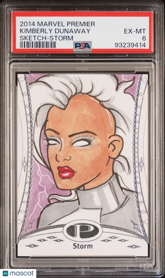 2014 Upper Deck Marvel Premier Storm Artist sketch Card #18 PSA 6