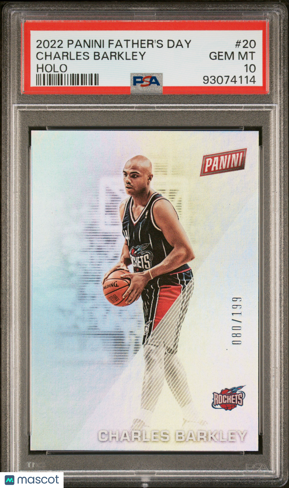 2022 Panini Father's Day Charles Barkley #20 Holo /199 PSA 10