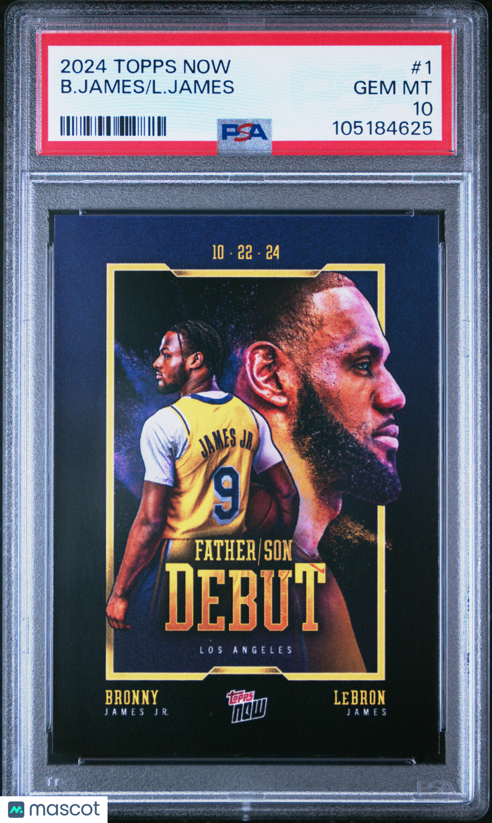 2024 Topps Now B. James L. James #1 PSA 10
