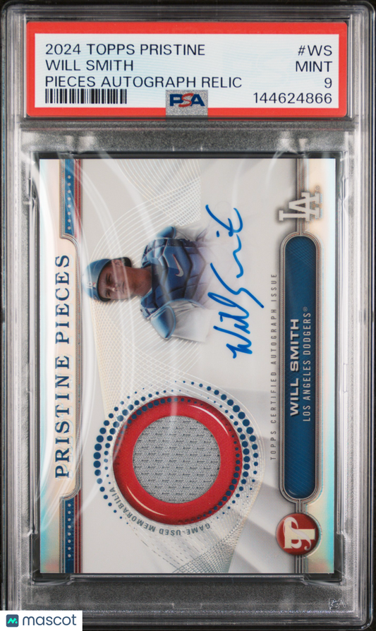 2024 Topps Pristine Pristine Pieces Autograph Relics Will Smith #WS PSA 9