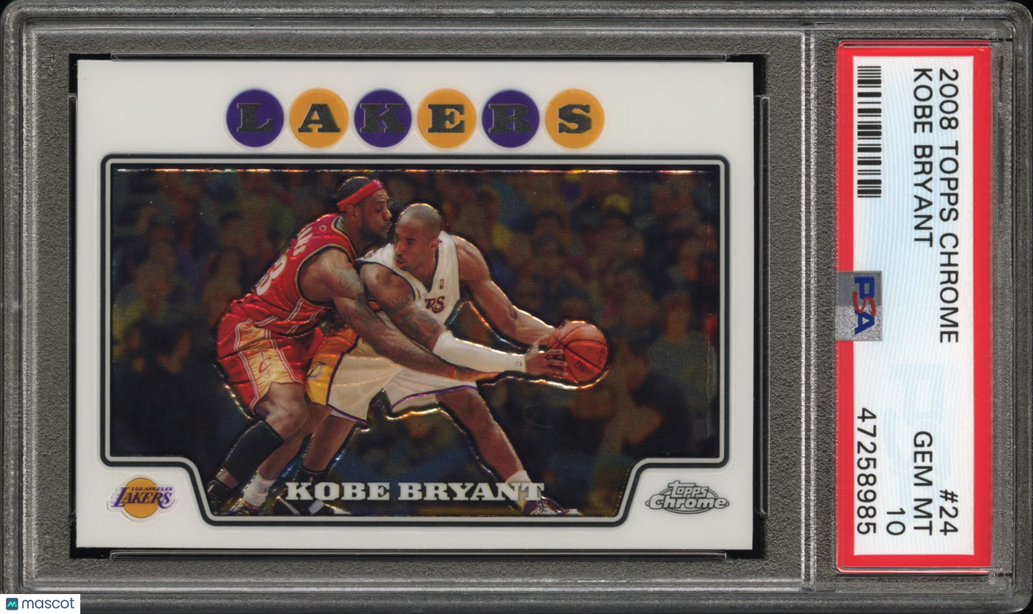 2008 Topps Chrome Kobe Bryant #24 PSA 10