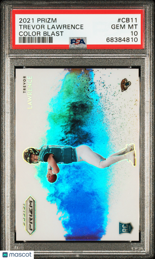 2021 Panini Prizm Color Blast Trevor Lawrence #CB11 PSA 10