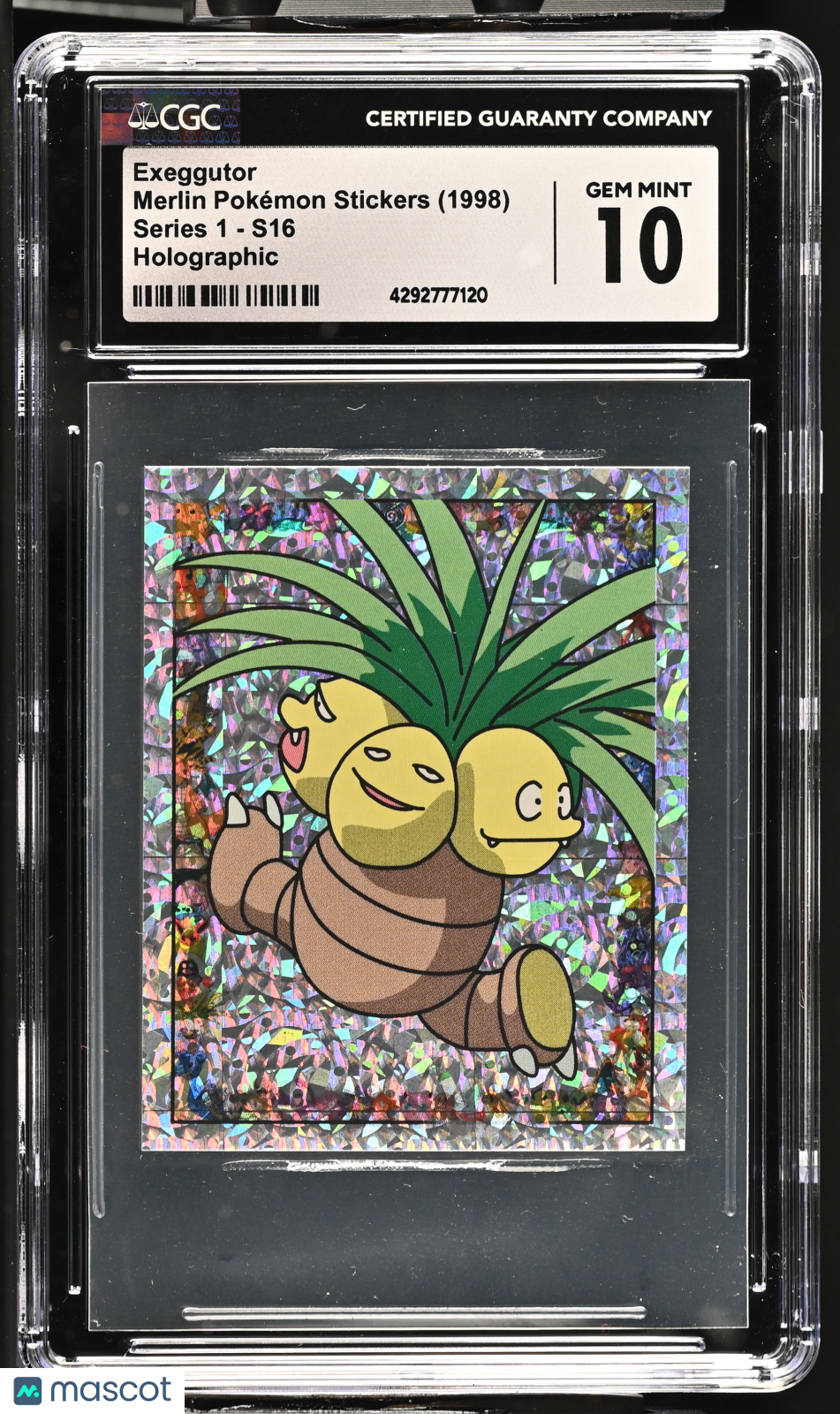 1998 Merlin Series 1 Exeggutor #S16 Special Glitter CGC 10