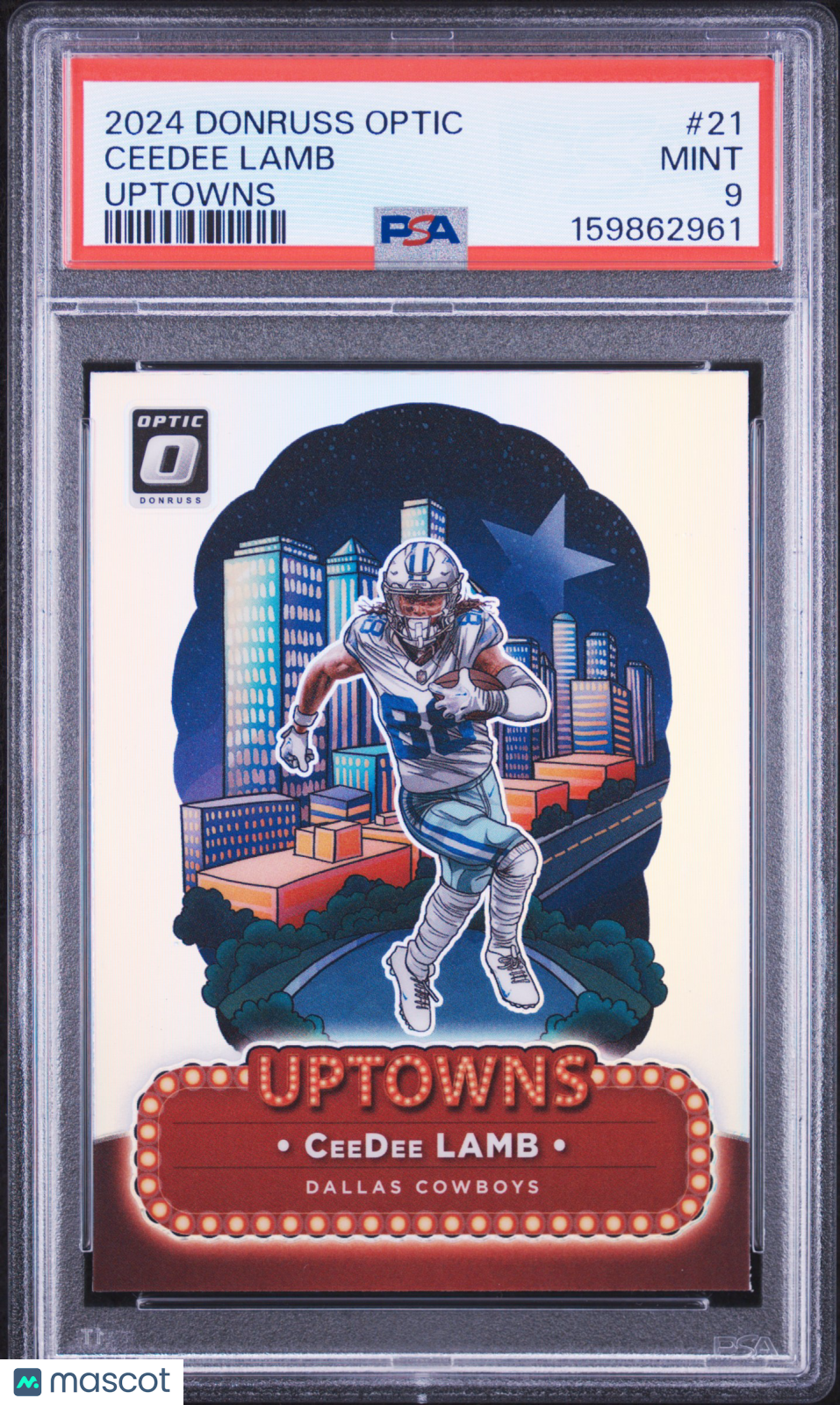 2024 Panini Donruss Optic Uptowns Ceedee Lamb #21 PSA 9