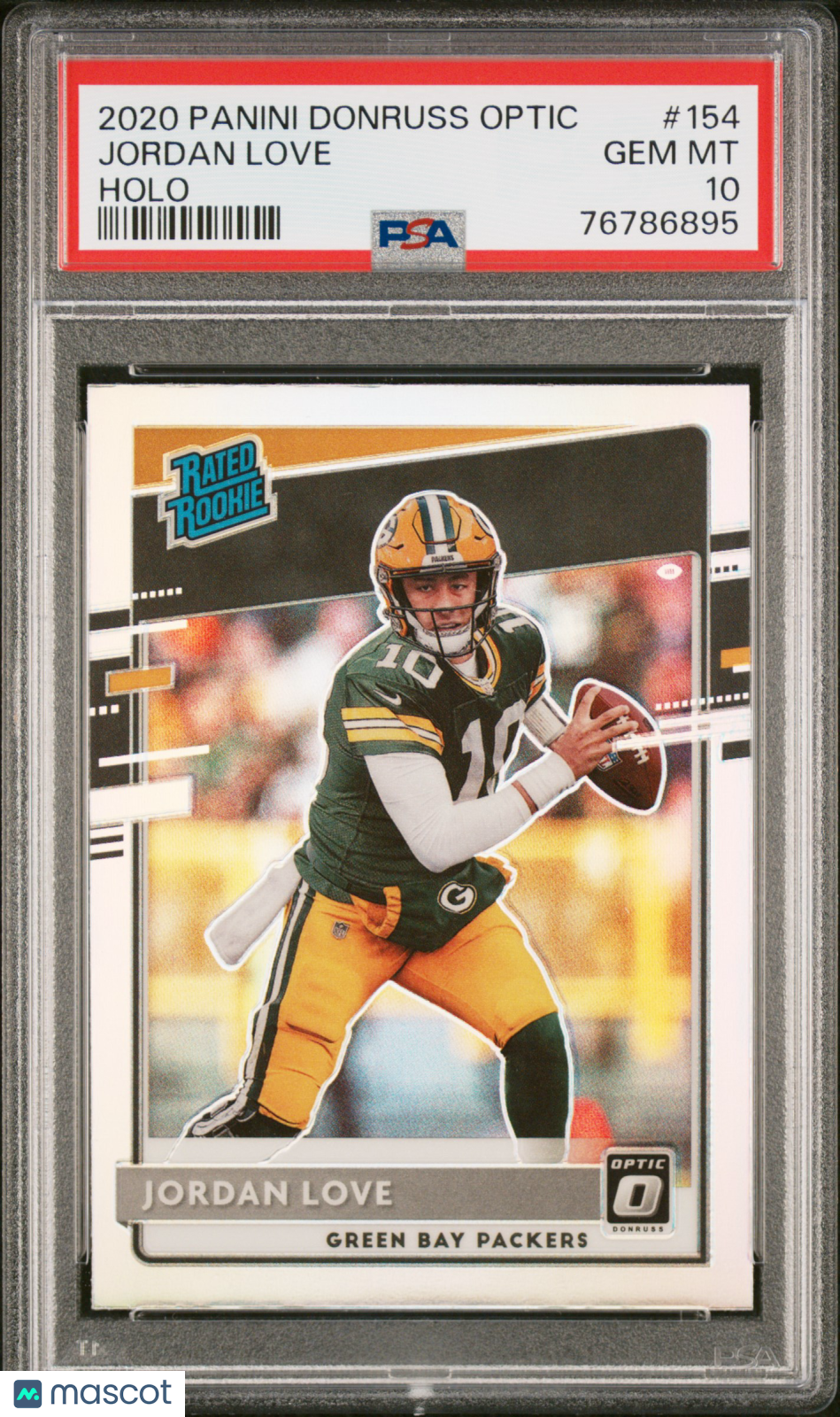 2020 Panini Donruss Optic Jordan Love #154 Holo PSA 10