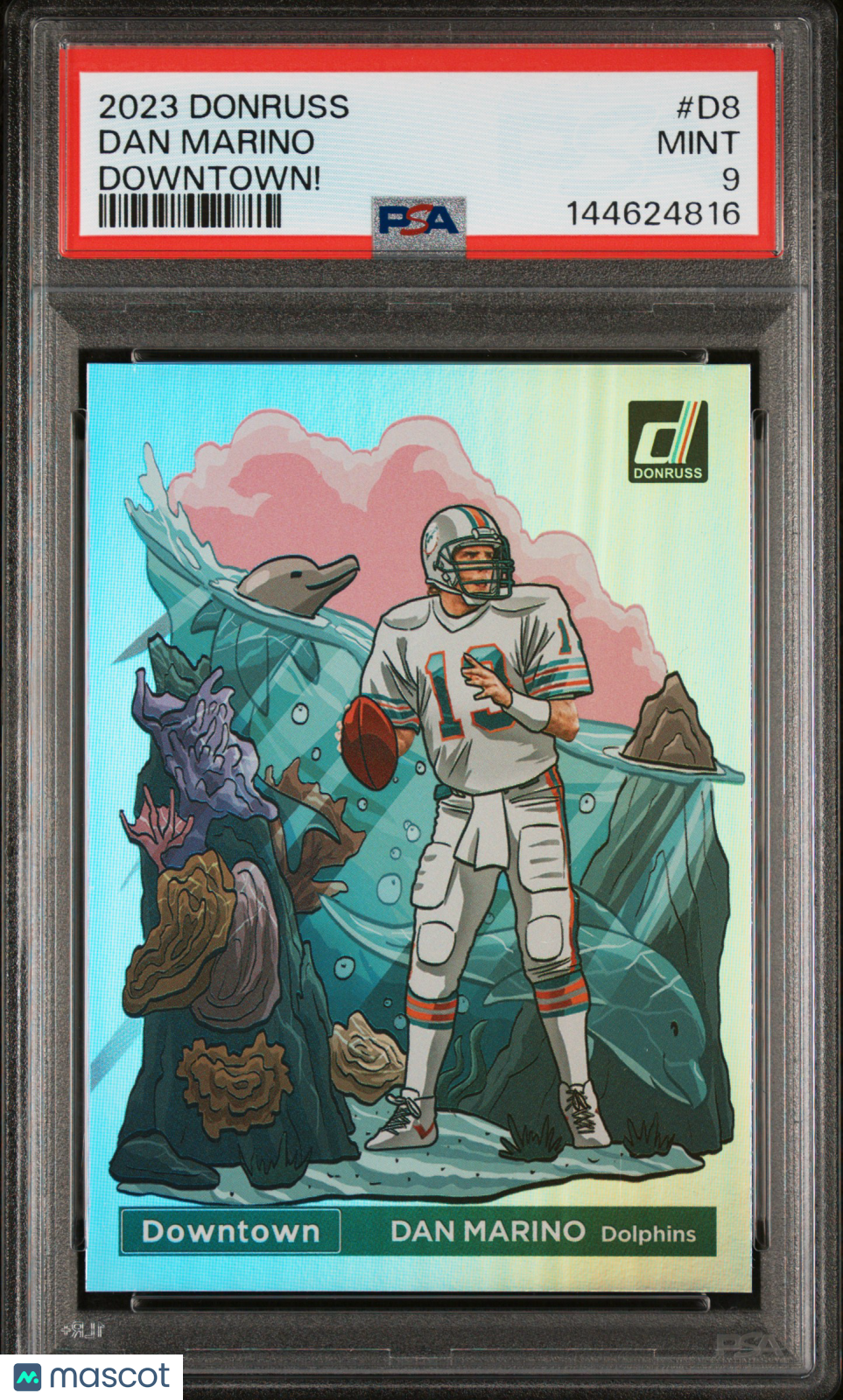 2023 Panini Donruss Downtown! Dan Marino #D8 PSA 9