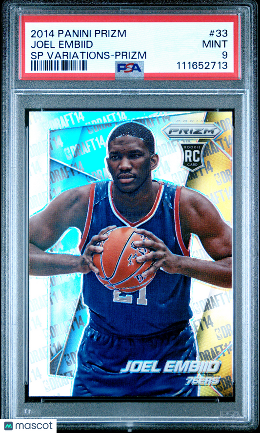 2014 Panini Prizm SP Variations Joel Embiid #33 PSA 9