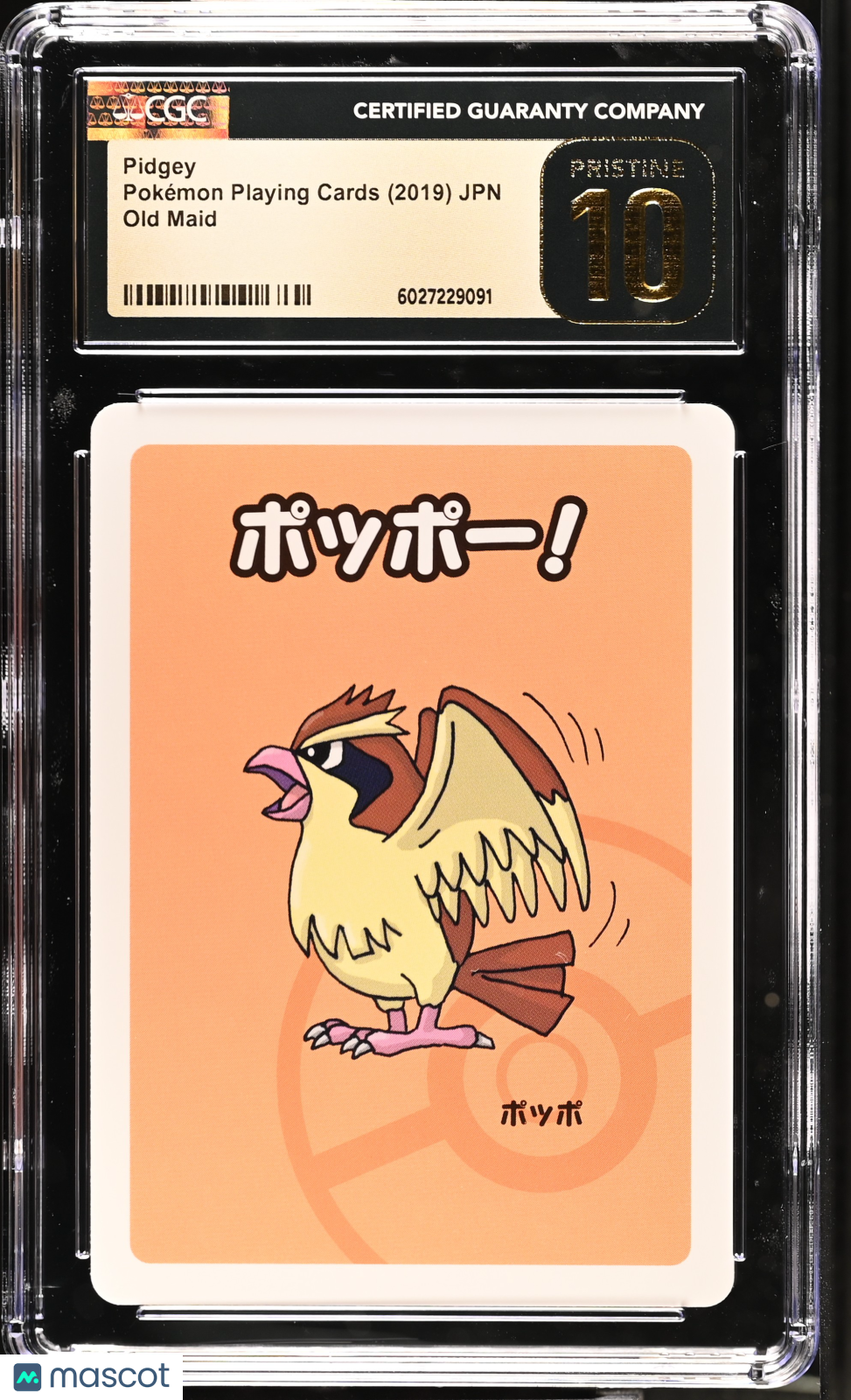 2019 Pokemon Playing Cards Old Maid Pidgey CGC 10
