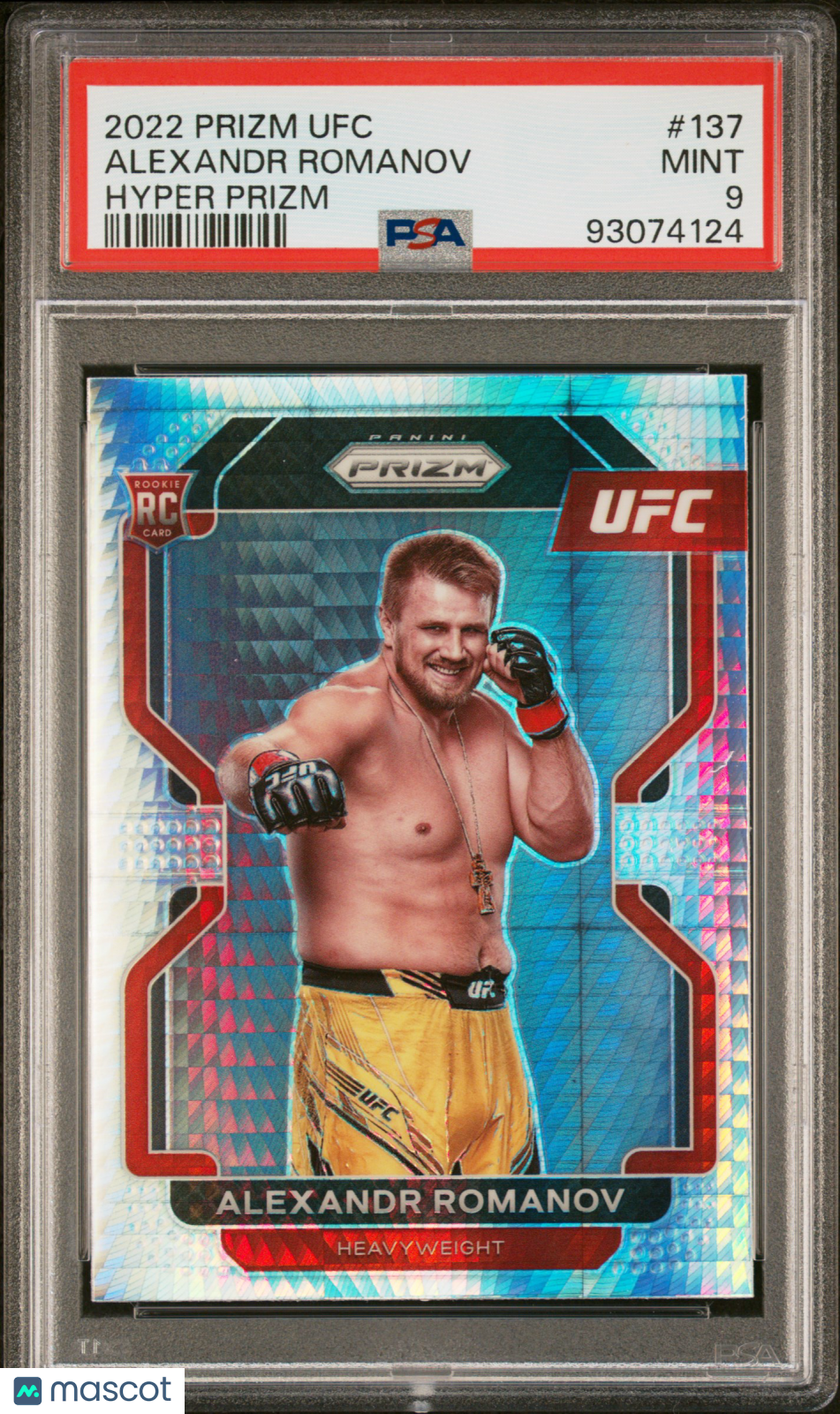 2022 Panini Prizm UFC Alexandr Romanov #137 Hyper PSA 9