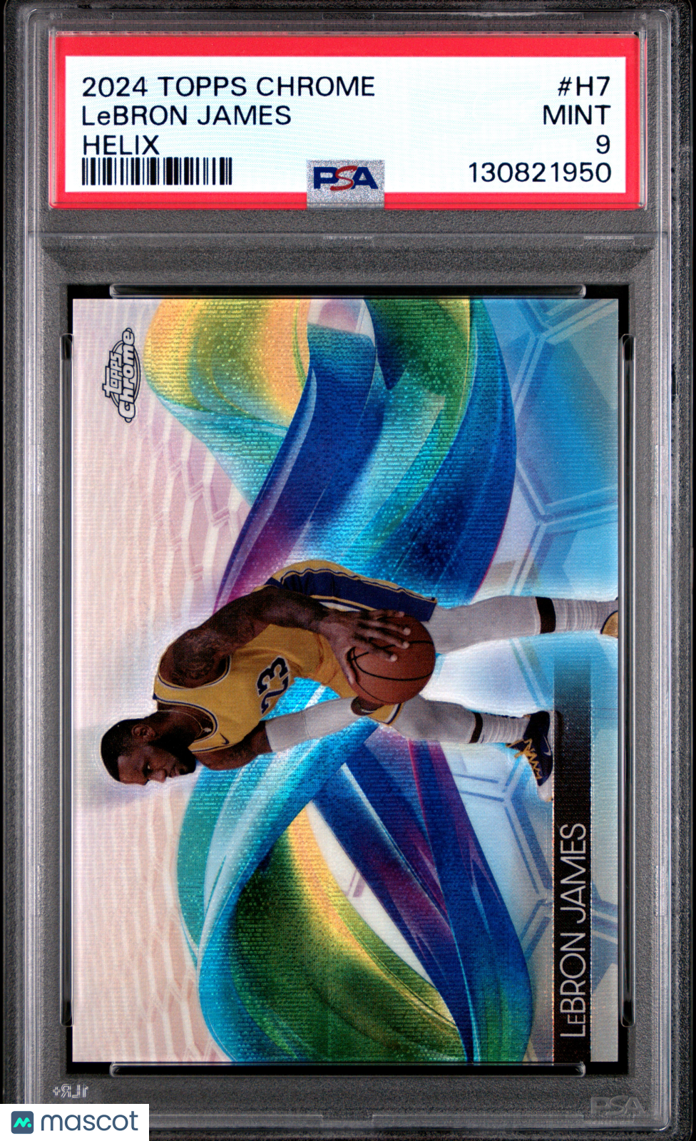 2024 Topps Chrome Helix LeBron James #H7 PSA 9