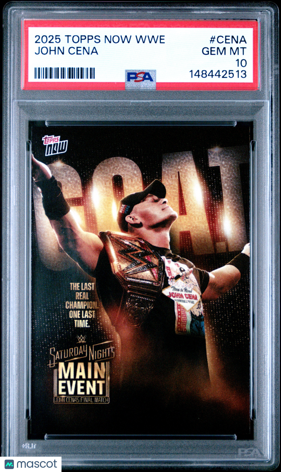 2025 Topps Now WWE John Cena #CENA PSA 10