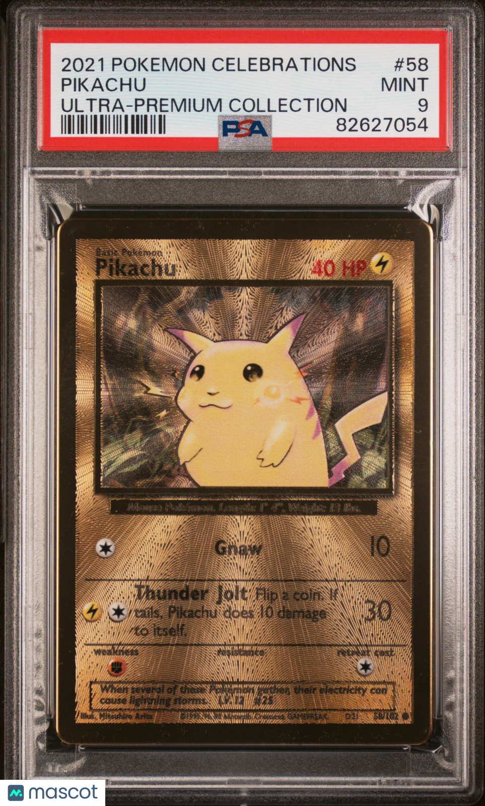 2021 Pokemon Celebrations Ultra-Premium Collection Pikachu #58 PSA 9
