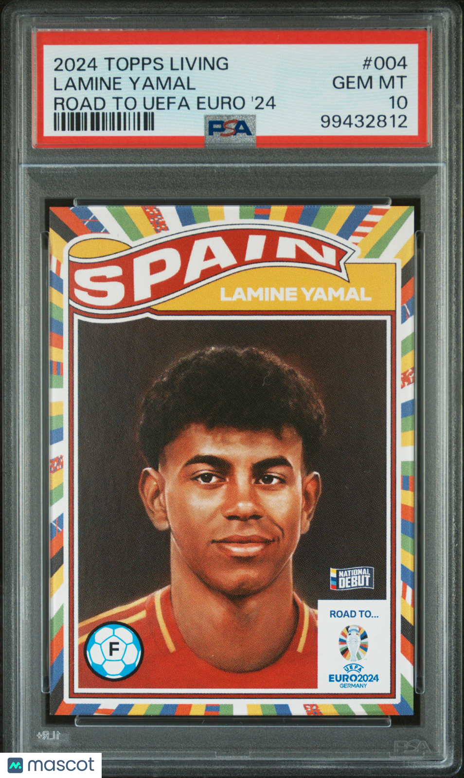 2024 Topps Living Road To UEFA Euro 2024 Lamine Yamal #004 '24 PSA 10