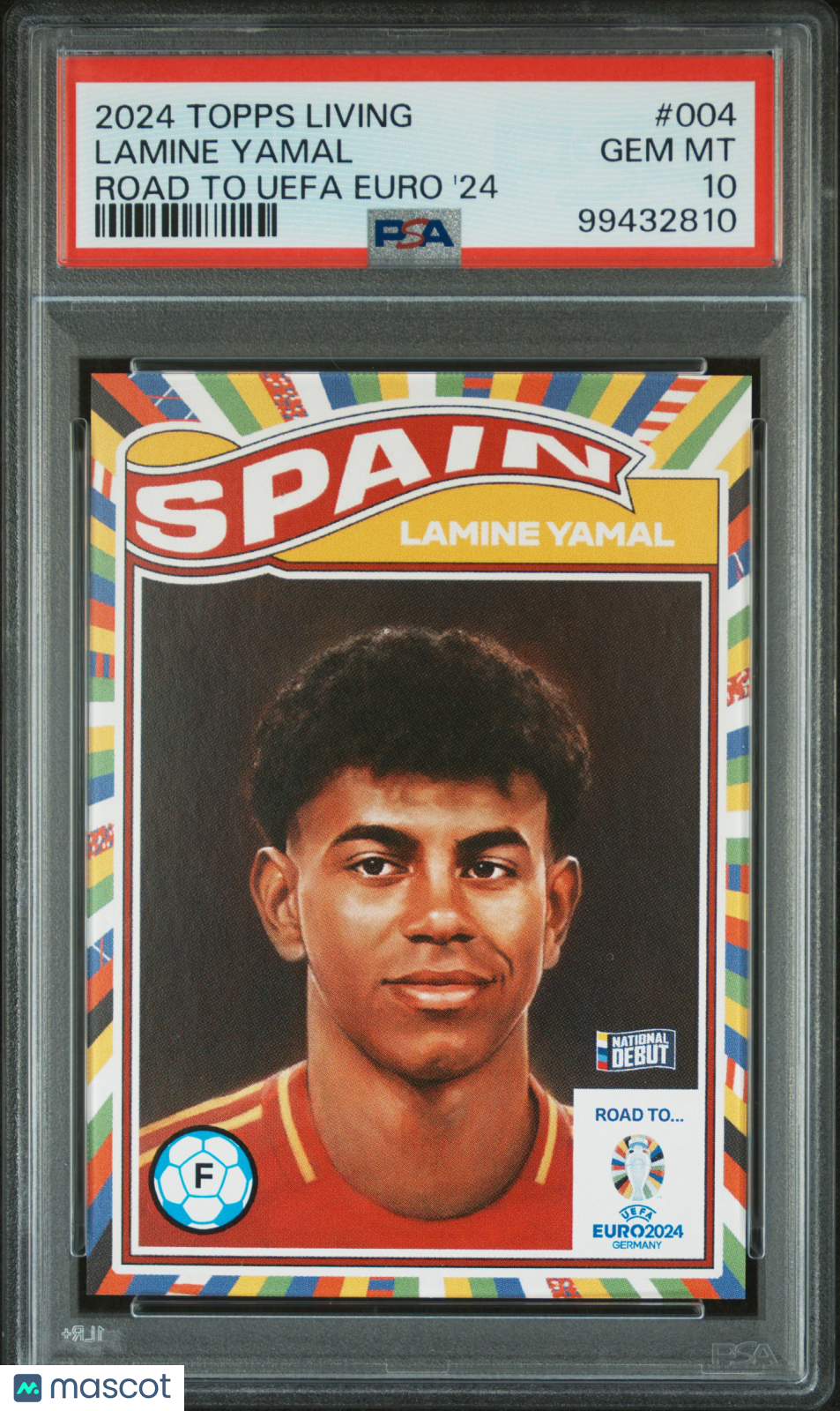 2024 Topps Living Road To UEFA Euro 2024 Lamine Yamal #004 '24 PSA 10