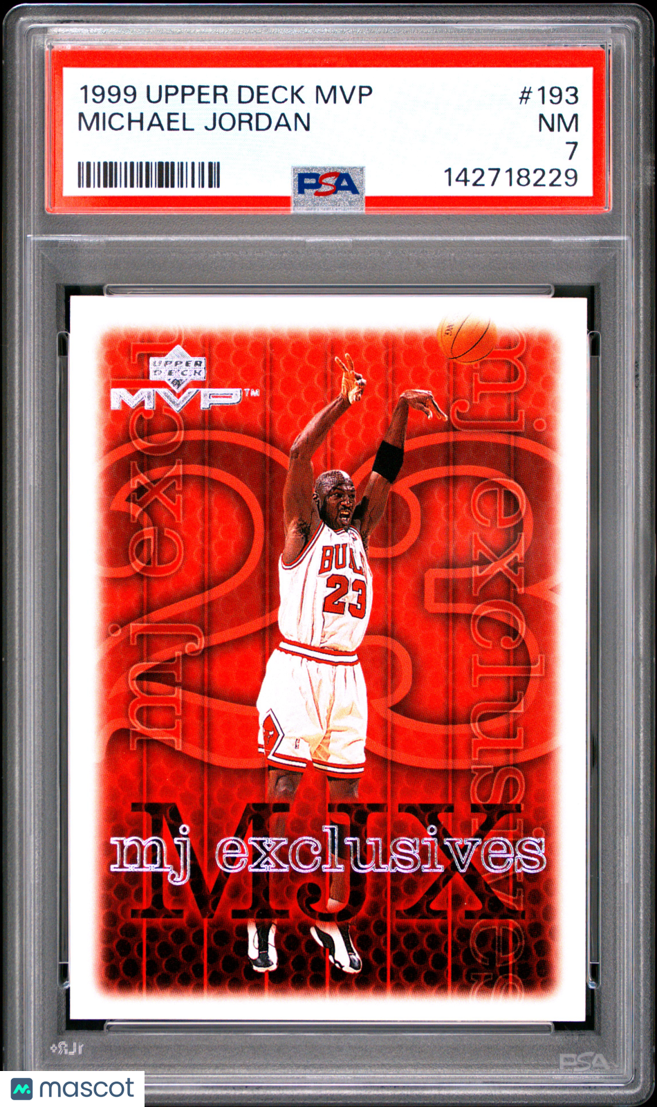 1999 Upper Deck MVP Michael Jordan #193 PSA 7