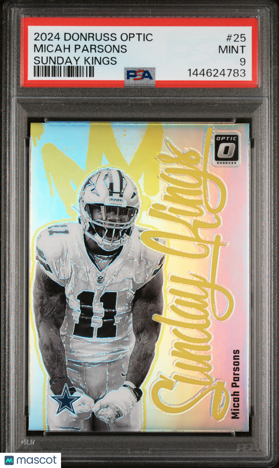 2024 Panini Donruss Optic Sunday Kings Micah Parsons #25 PSA 9