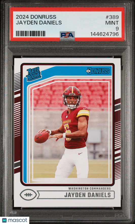 2024 Panini Donruss Jayden Daniels #389 PSA 9