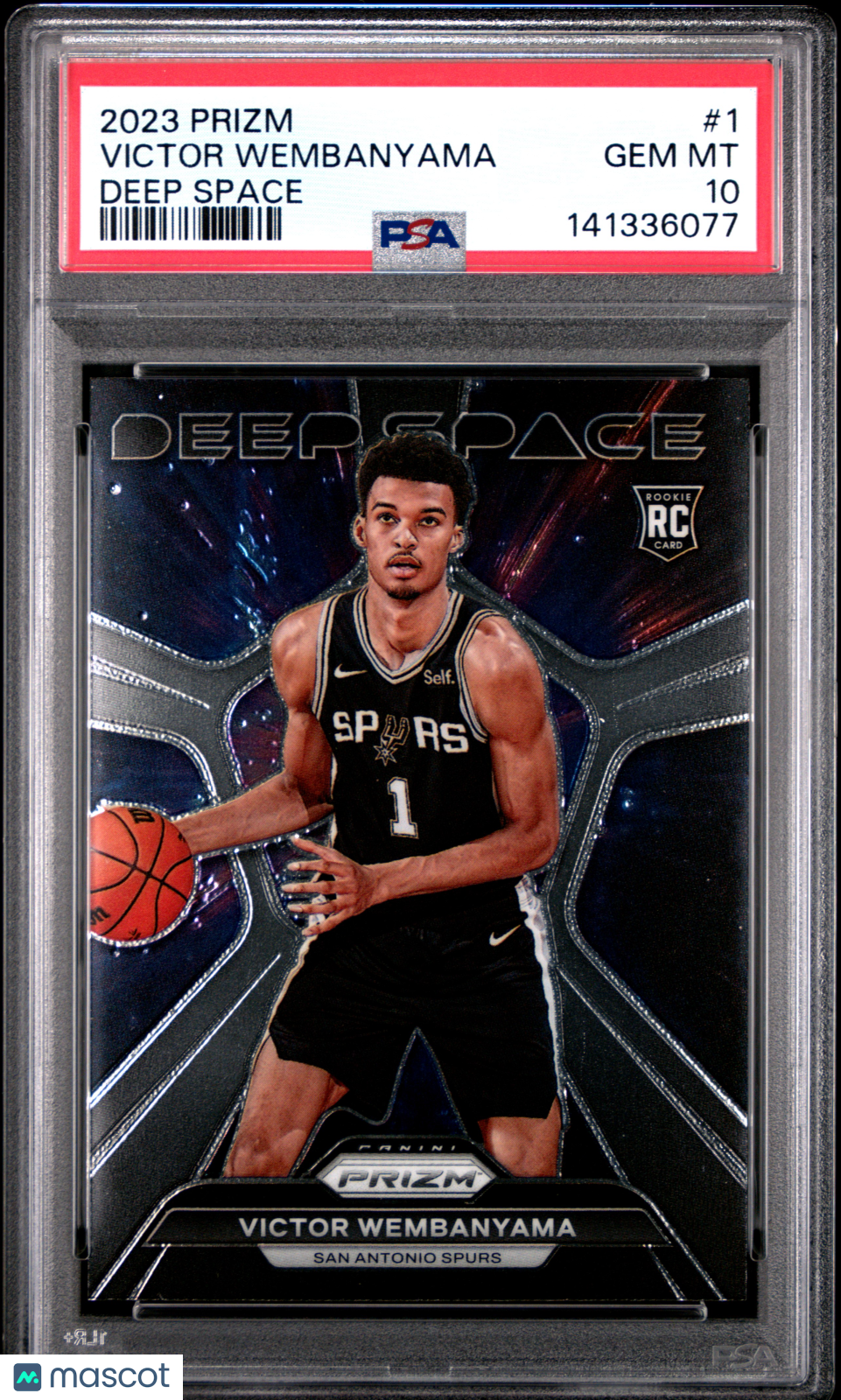 2023 Panini Prizm Deep Space Victor Wembanyama #1 PSA 10