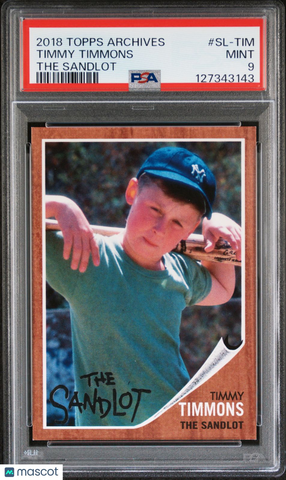 2018 Topps Archives The Sandlot Timmy Timmons #SL-TIM PSA 9