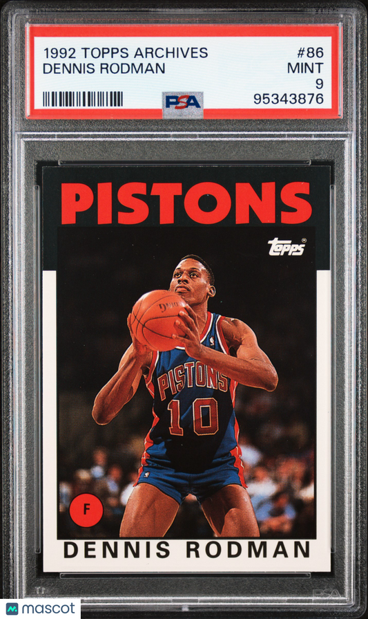 1992 Topps Archives Dennis Rodman #86 PSA 9