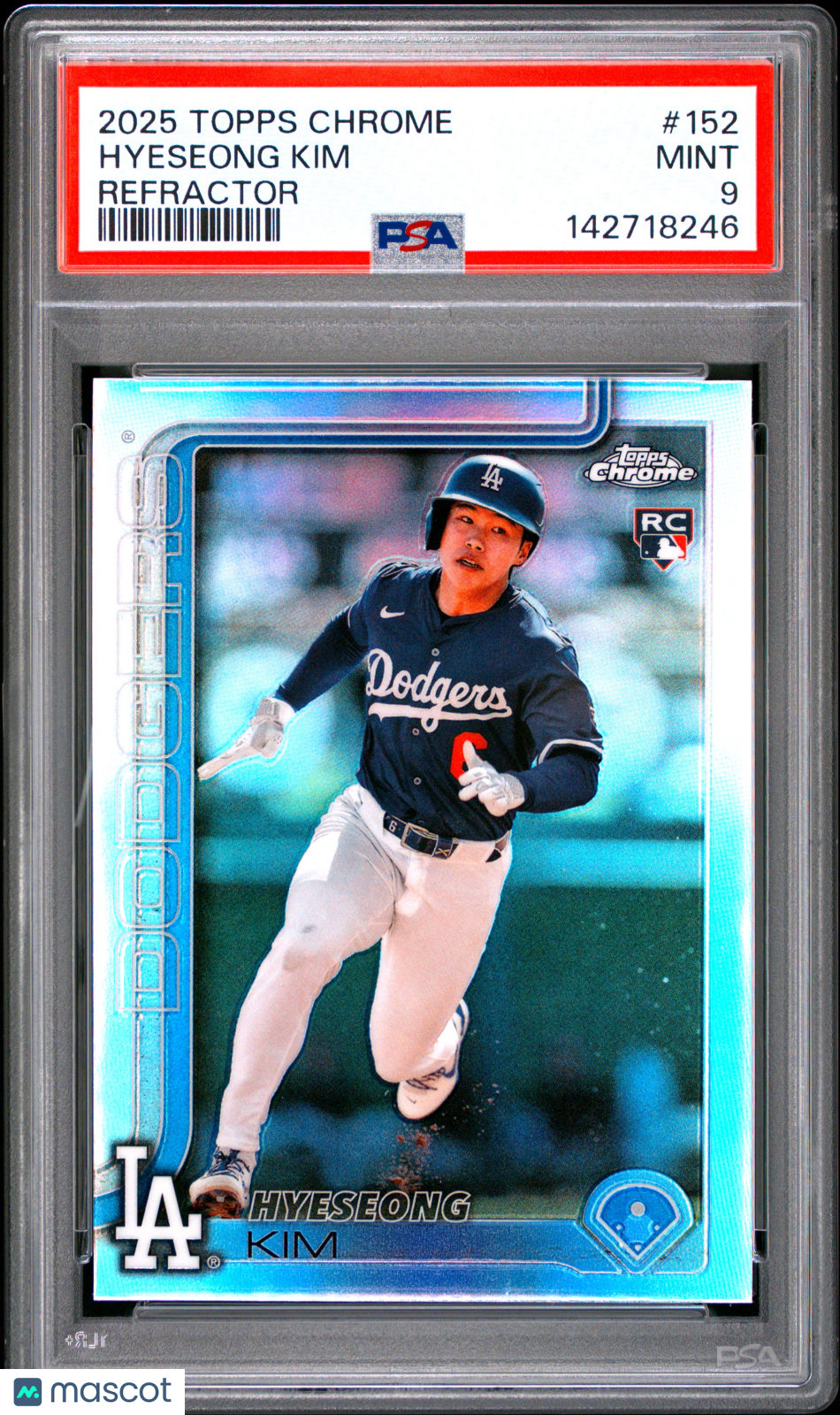2025 Topps Chrome Hyeseong Kim #152 Refractor PSA 9
