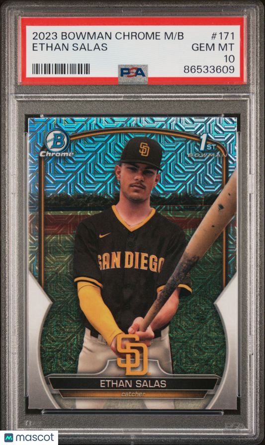 2023 Bowman Mega Box Chrome Ethan Salas #171 PSA 10