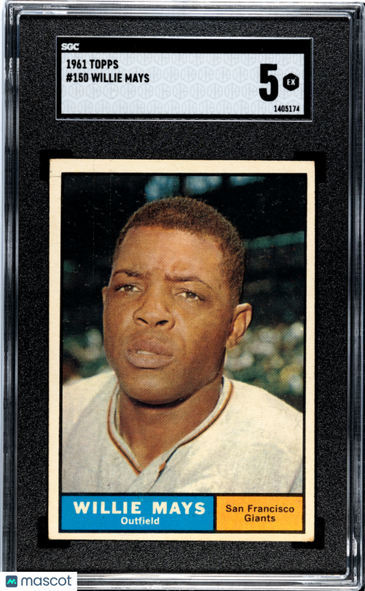 1961 Topps Willie Mays #150 SGC 5