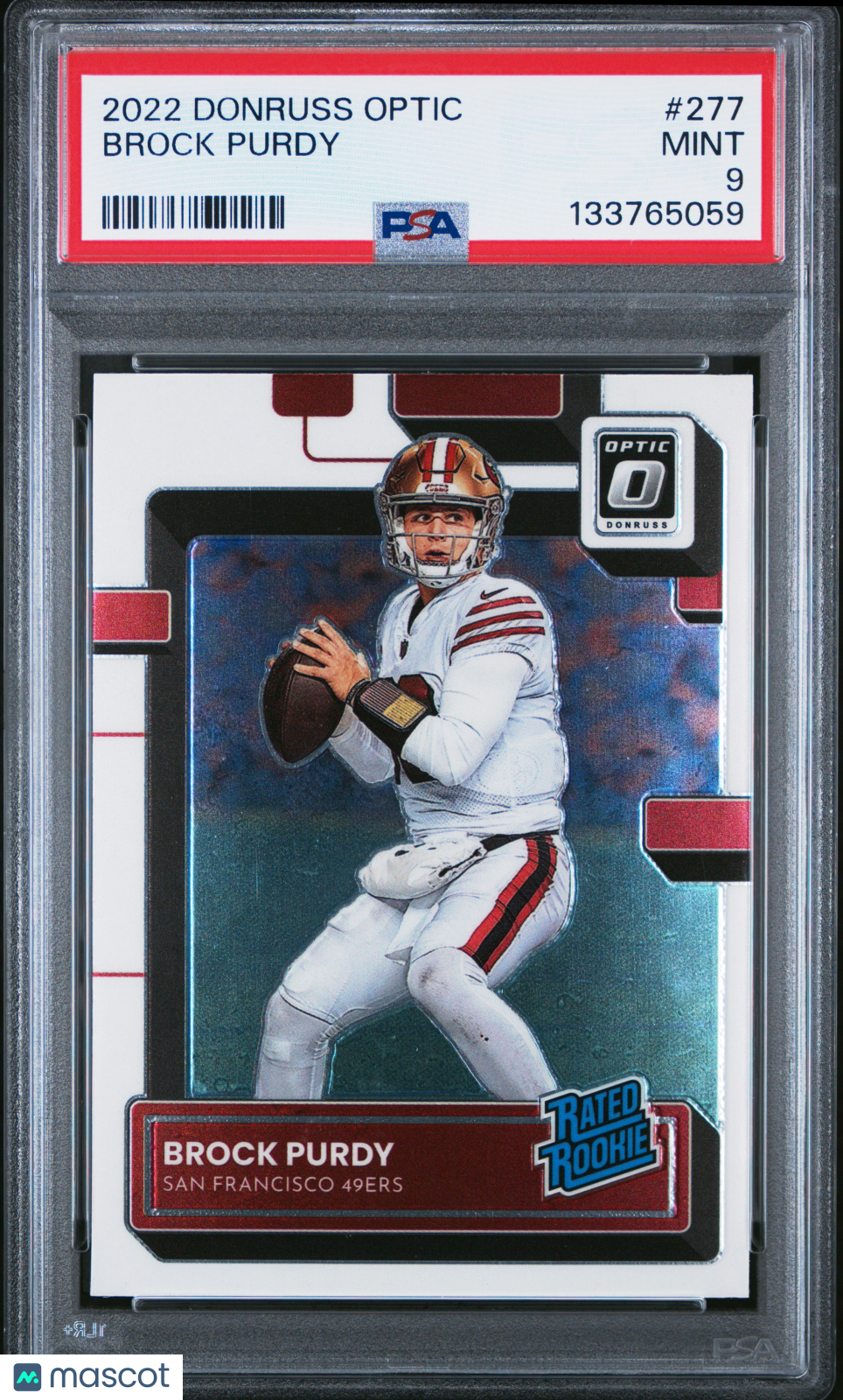 2022 Panini Donruss Optic Brock Purdy #277 PSA 9