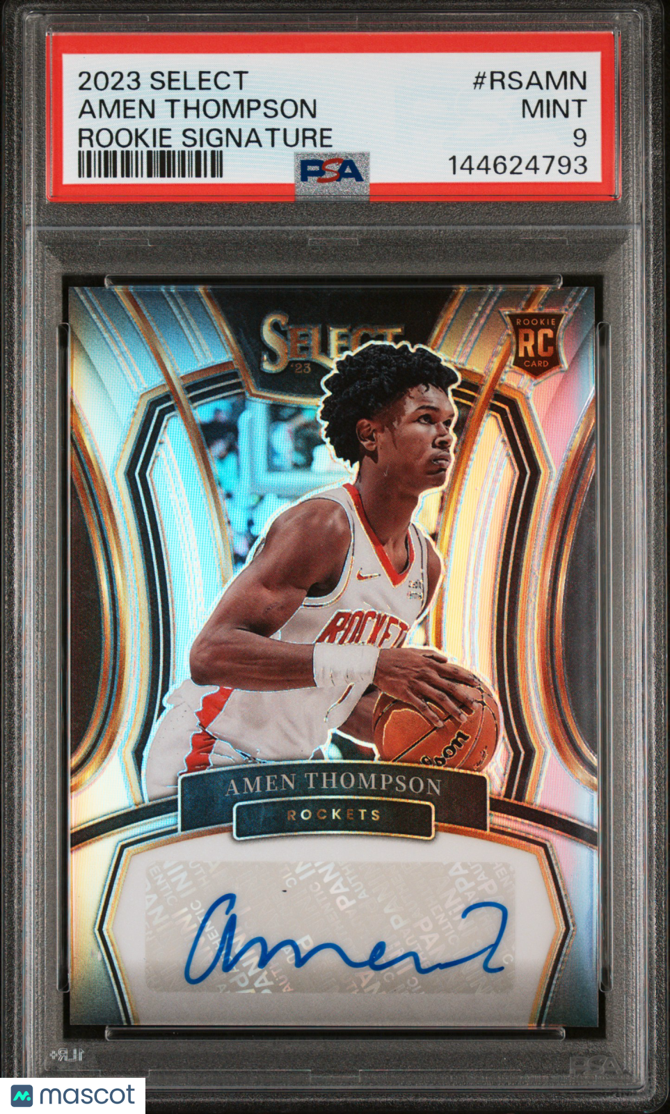 2023 Panini Select Rookie Signatures Amen Thompson #RSAMN PSA 9