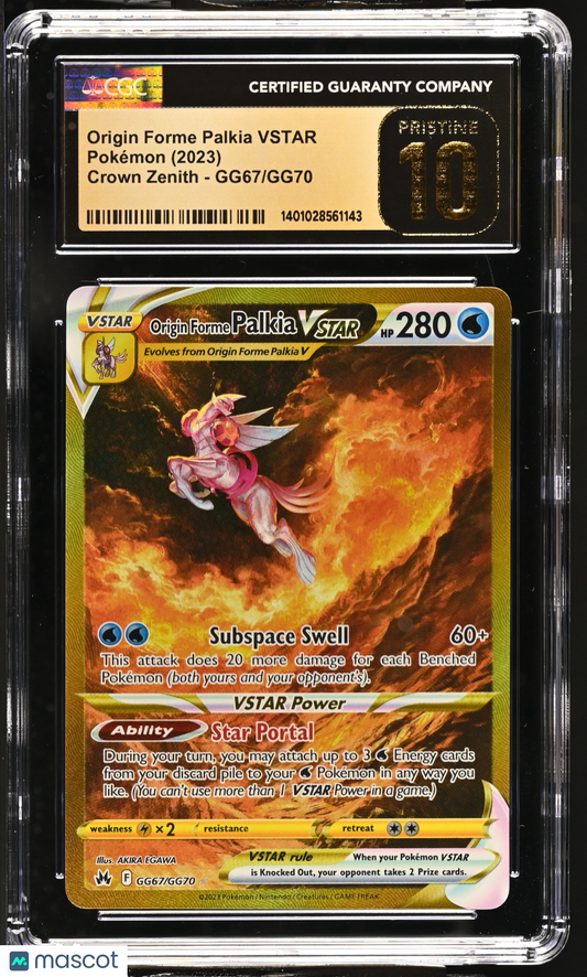 2023 Pokémon Crown Zenith Origin Forme Palkia VSTAR #GG67/GG70 English CGC 10