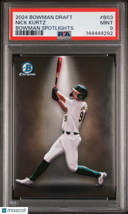 2024 Bowman Draft Bowman Spotlights Nick Kurtz #BS3 PSA 9