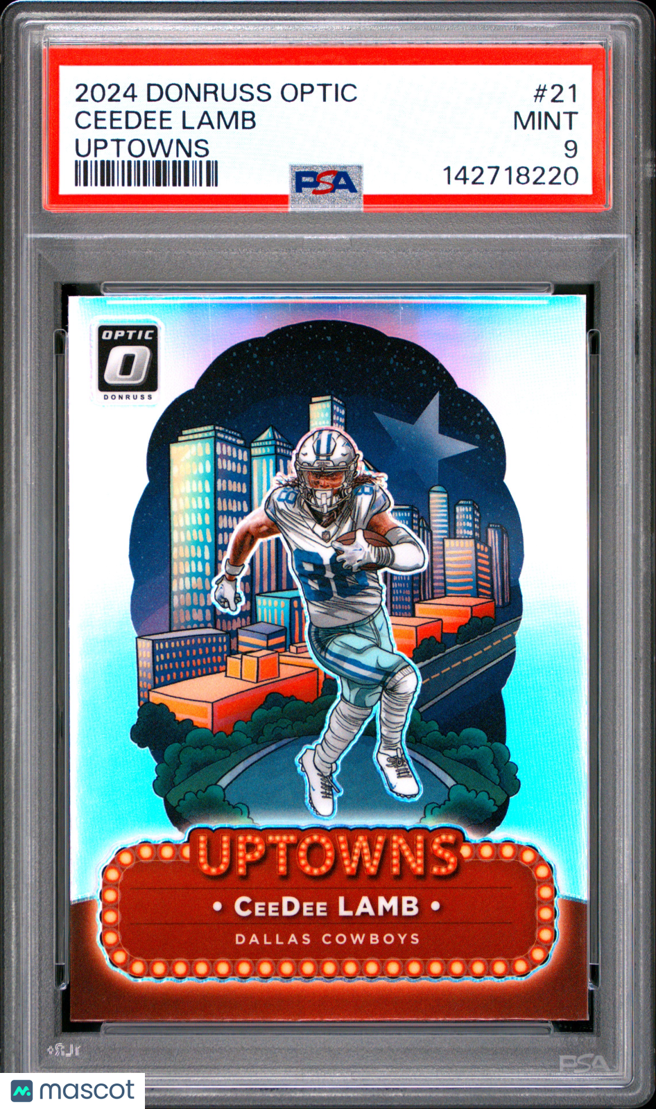 2024 Panini Donruss Optic Uptowns Ceedee Lamb #21 PSA 9