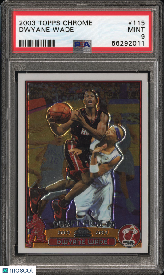 2003 Topps Chrome Dwyane Wade #115 PSA 9