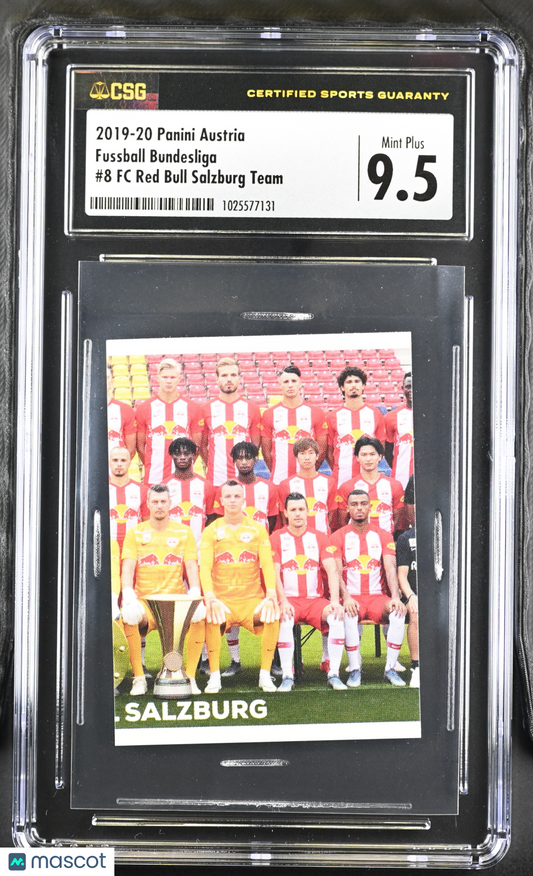 2019-20 Panini Austria FC Red Bull Salzburg Team #8 CGC 9.5