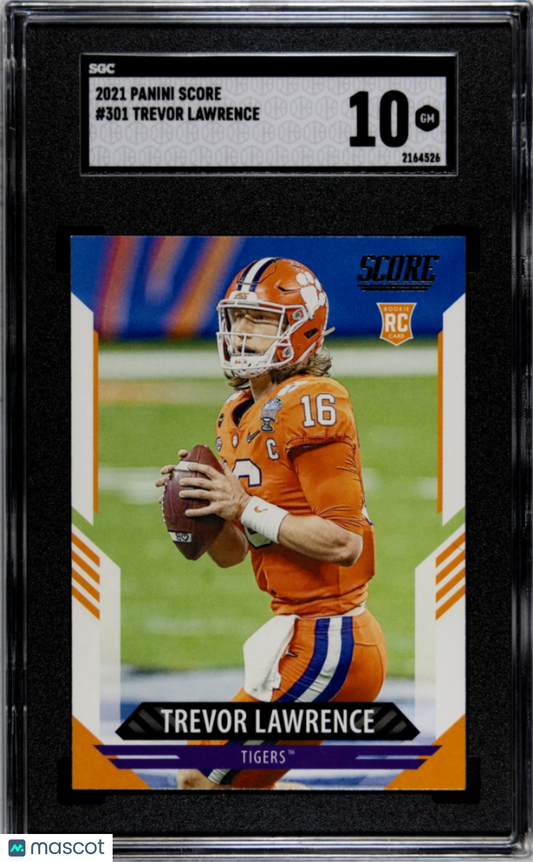 2021 Panini Score Trevor Lawrence #301 SGC 10
