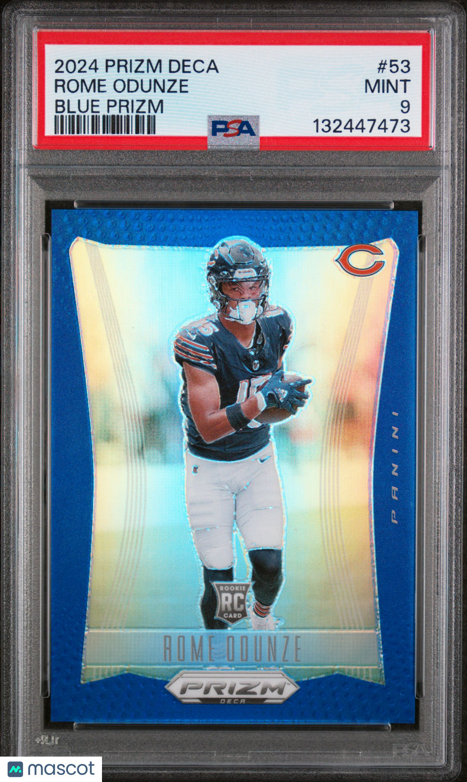 2024 Panini Prizm Deca Rome Odunze #53 Blue PSA 9