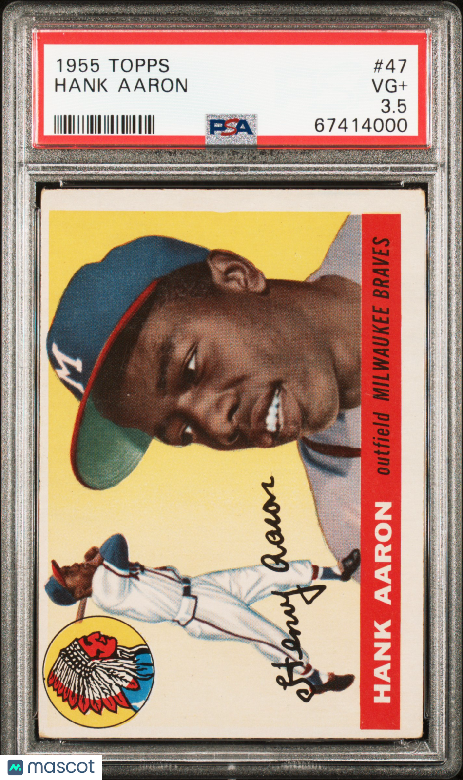 1955 Topps Hank Aaron #47 PSA 3.5