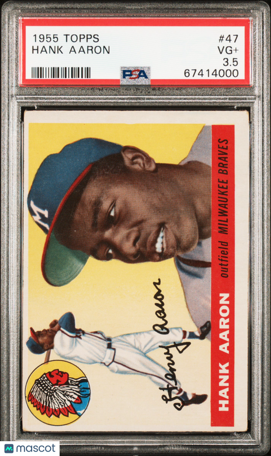 1955 Topps Hank Aaron #47 PSA 3.5