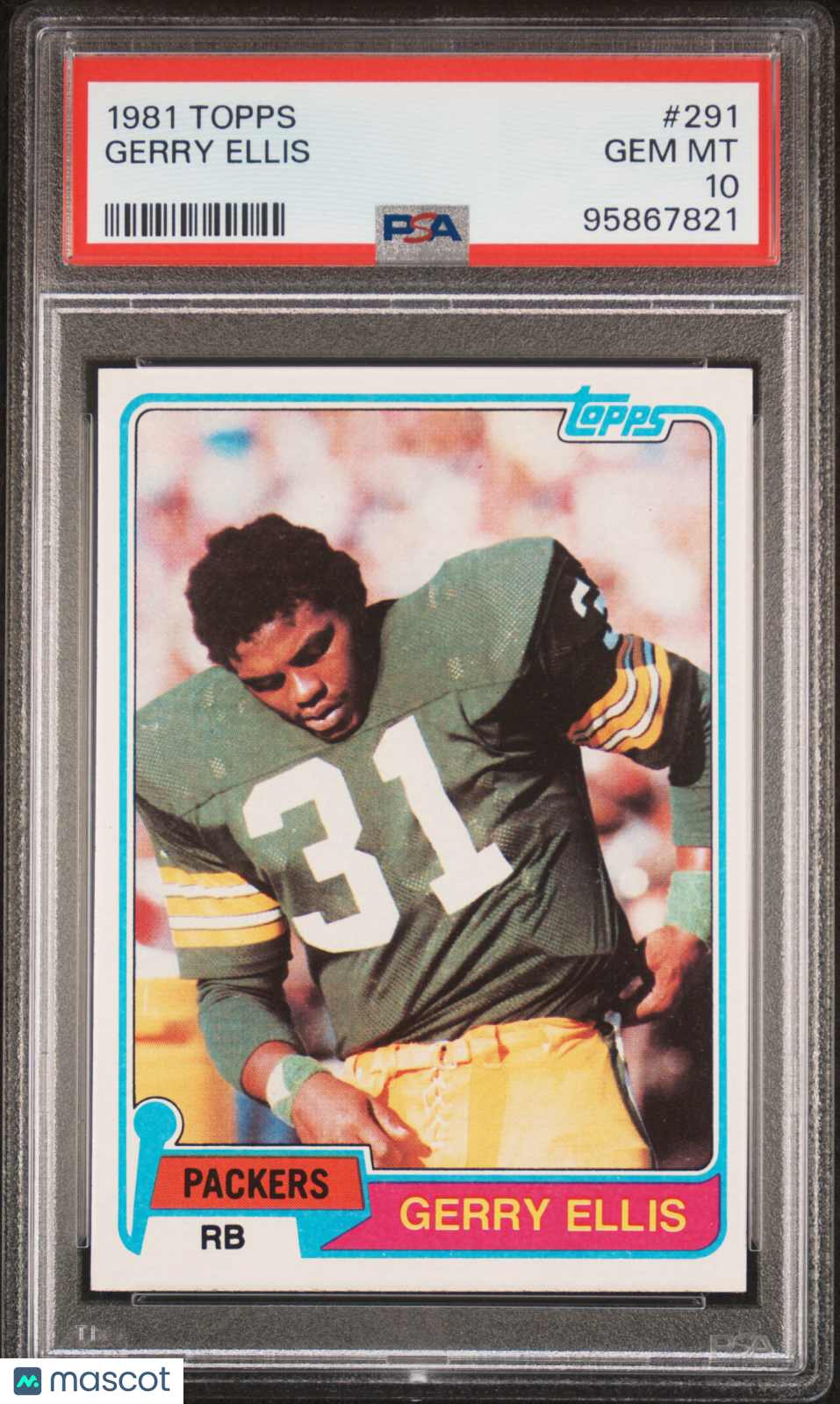 1981 Topps Gerry Ellis #291 PSA 10