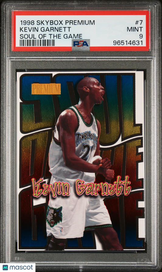1998 Skybox Premium Soul Of The Game Kevin Garnett #7 PSA 9