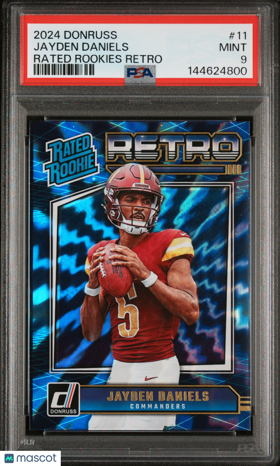2024 Panini Donruss Rated Rookies Retro Jayden Daniels #11 PSA 9