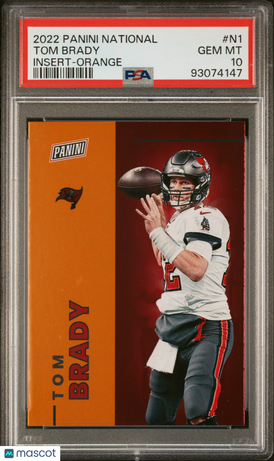 2022 Panini National Insert Tom Brady #N1 Orange PSA 10
