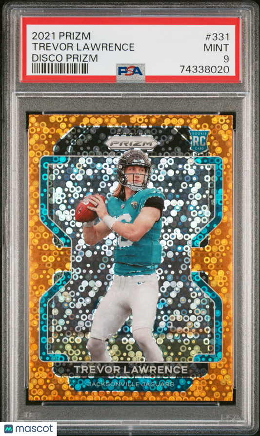 2021 Panini Prizm Trevor Lawrence #331 Disco PSA 9